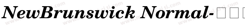 NewBrunswick Normal字体转换